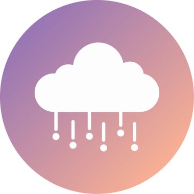 Bulut. Web simgesi basit illüstrasyon