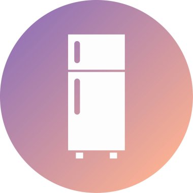 buzdolabı vektör simgesi modern basit illüstrasyon