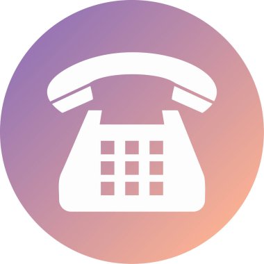 Telefonunuz var. Web simgesi basit illüstrasyon