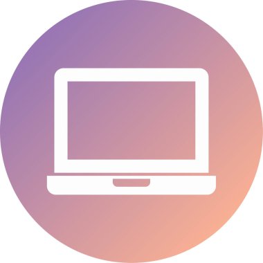 Bilgisayar. Web simgesi basit illüstrasyon