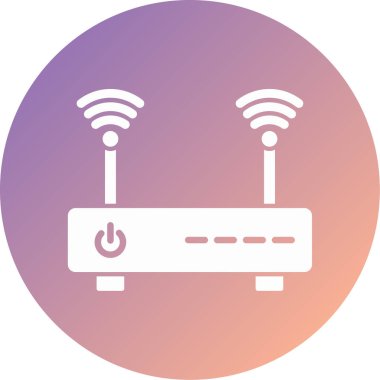 Yönlendirici. Web simgesi basit illüstrasyon