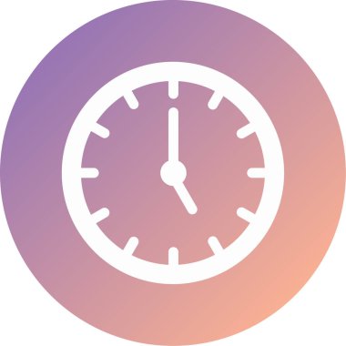 Saat. Web simgesi basit illüstrasyon