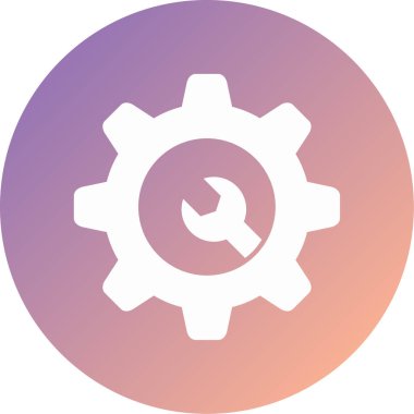 Ayarlar. Web simgesi basit illüstrasyon