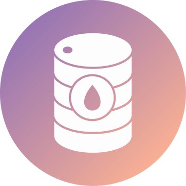 Petrol varili simgesinin vektör çizimi