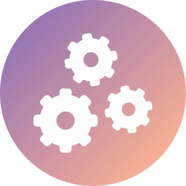 Ayarlar. Web simgesi basit illüstrasyon