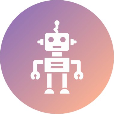Robot simgesinin vektör illüstrasyonu