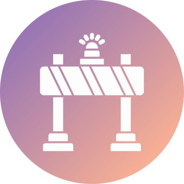 Yol simgesi, vektör illüstrasyonu