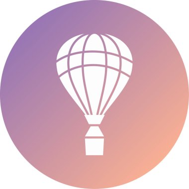 Balon. Web simgesi basit illüstrasyon