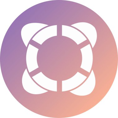 Bir cankurtaran simgesinin vektör simgesi