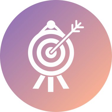 Hedef. Web simgesi basit illüstrasyon