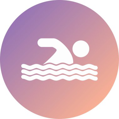 Yüzme havuzu. Web simgesi