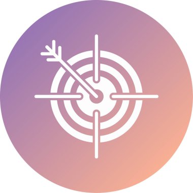 Hedef. Web simgesi basit illüstrasyon