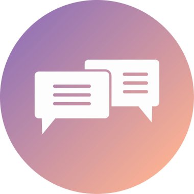 Konuş. Web simgesi basit illüstrasyon