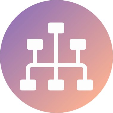 Tek bir ağ simgesinin vektör illüstrasyonu