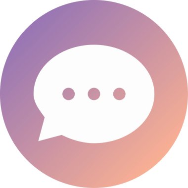 Konuş. Web simgesi basit illüstrasyon