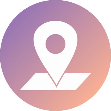 konum. Web simgesi basit illüstrasyon