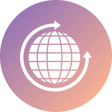 Küresel simge vektör illüstrasyonu