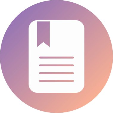 Kitap. Web simgesi basit illüstrasyon