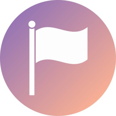 bayrak ikonu vektör illüstrasyonu