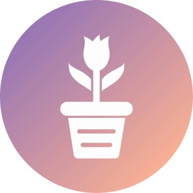 çiçek simgesi vektör illüstrasyonu