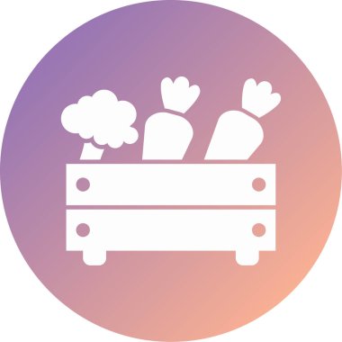 Sebze simgesinin basit vektör çizimi