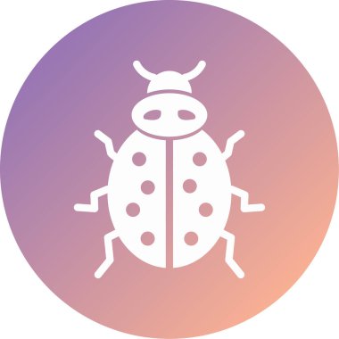 Böcek. Web simgesi basit illüstrasyon