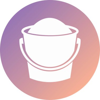 Kova. Web simgesi basit illüstrasyon