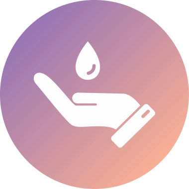 Su simgesinin vektör illüstrasyonu