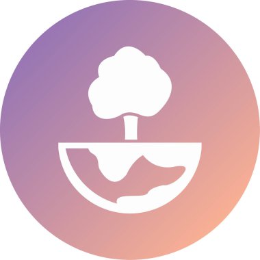 Eşsiz Bitki Vektörü Kabartma Simgesi