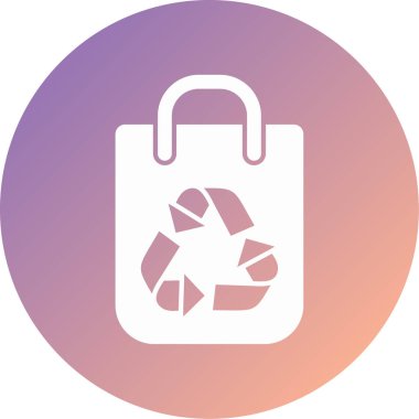 Alışveriş çantası. Basit resimleme