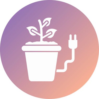 Büyüyen bitki simgesi vektör illüstrasyonu