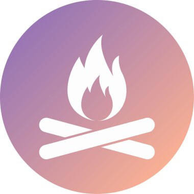 Ateş vektörü simgesini ateşle