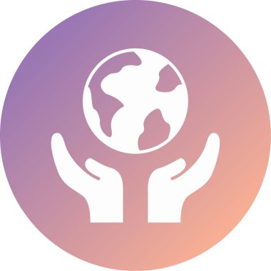 Toprak. Web simgesi basit illüstrasyon