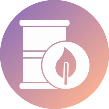 petrol ve gaz vektör simgesi modern illüstrasyon