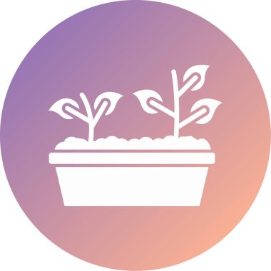 bitkiler ikon vektör illüstrasyonu