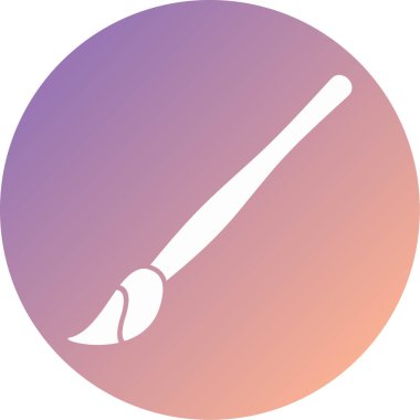 Boya fırçası. Basit resimleme