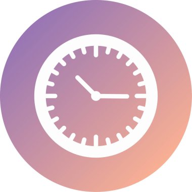 Saat. Web simgesi basit illüstrasyon