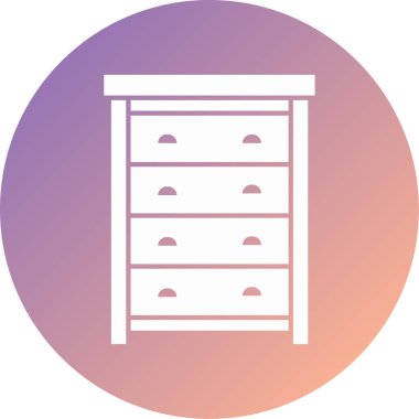 Dolap. Web simgesi basit illüstrasyon