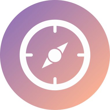 Pusula. Web simgesi basit illüstrasyon