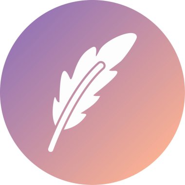 Tüy. Web simgesi basit illüstrasyon