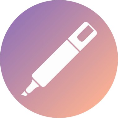 vektör çizim tek kurşun kalem simgesini