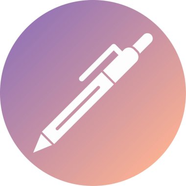 Kalem. Web simgesi basit illüstrasyon