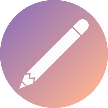 Kalem. Web simgesi basit illüstrasyon