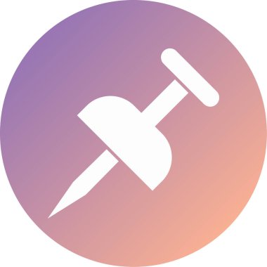 pin simgesinin vektör illüstrasyonu