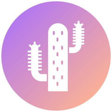 Kaktüs. Web simgesi basit illüstrasyon