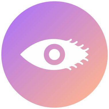 Göz. Web simgesi basit illüstrasyon