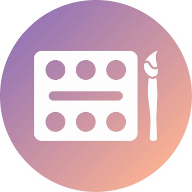 Boya fırçası. Basit resimleme