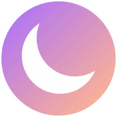 Ay. Web simgesi basit illüstrasyon