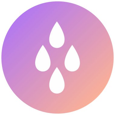 Su damlaları. Basit resimleme