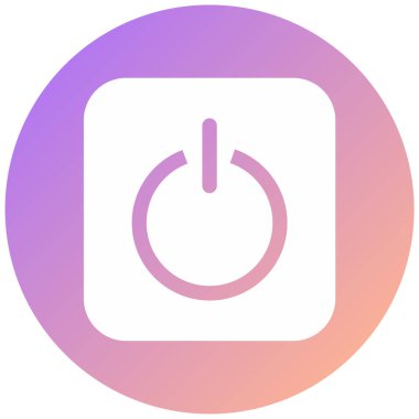 Güç. Web simgesi basit illüstrasyon